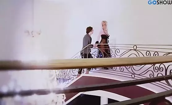 Enticing Blonde Enthralls Him with SeeThrough Nightie