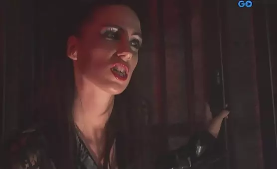Demonic ladies indulging in toy fun