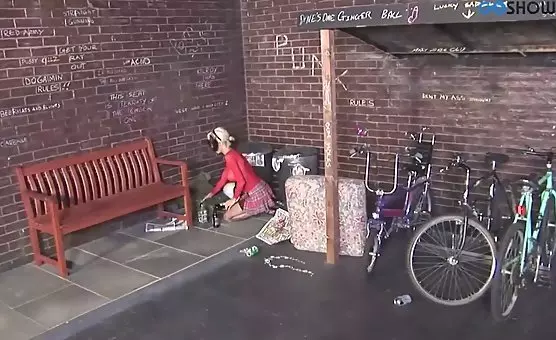 She Gets Fucked by the Handsome Stranger in Public