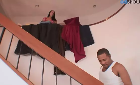 Woman Slowly Fucks Big Black Cock